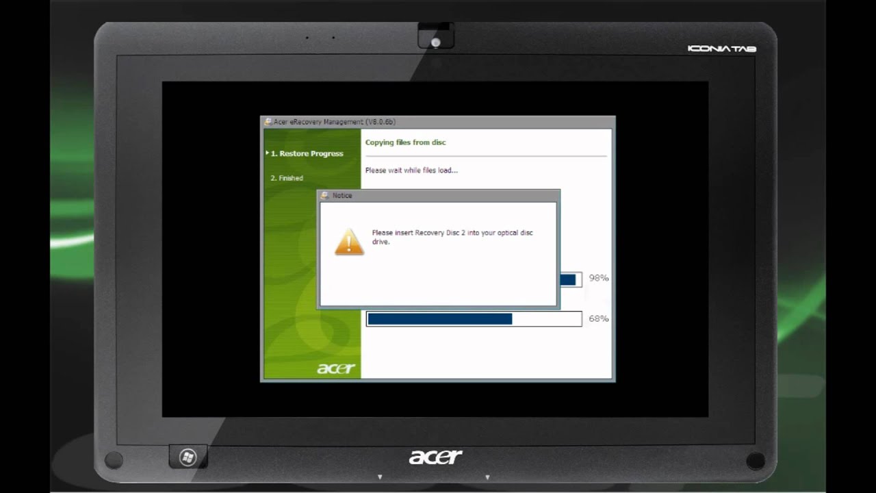 Acer w500 tab w7_8 recovery disc set full